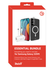 3SIXT ESSENTIAL BUNDLE (PUREFLEX+) - SAMSUNG GALAXY S25FE - Damaged Packaging