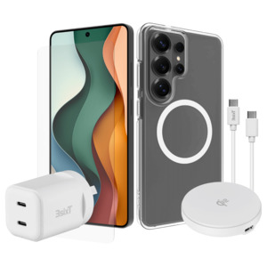 3SIXT ESSENTIAL BUNDLE (CASE,SP,QI2 PUCK && AC) - S26+ - Damaged Packaging