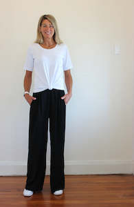 Pant: Stanton Wide leg pant - Black