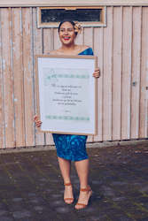 All: 2 Timothy 1:7 - Fijian:  Hibiscus - Power, Love, Sound Mind (Natural) A2