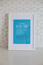 All: Proverbs 3:5-6 - Samoan - Blue, Trust in the Lord (White) A4