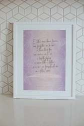 All: Proverbs 31:28-29 - Samoan: Purple Floral (White) A3