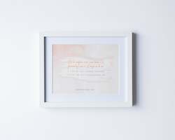 Philippians 4:13 - Samoan: I can do all things - Sunrise (White) Table Top