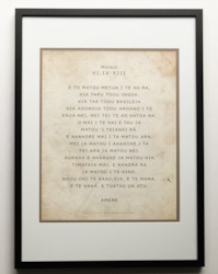 Matthew 6 - Cook Island MÄori, The Lord's Prayer CLASEC - (Black) A2