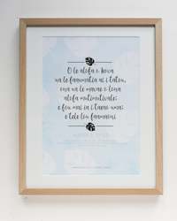 Lamentations 3:22-23: Samoan - Monstera II - blue (NATURAL) A3