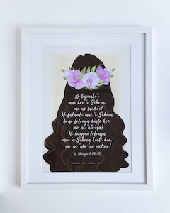 S U I T U P E: Numbers 6:24-26 - Tongan - Blessing on You (White) A3