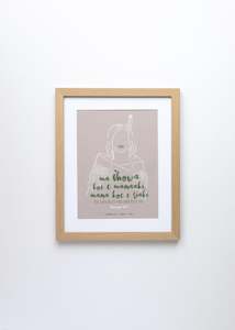 K A H L A N I: Numbers 6:24-26 Maori - Blessing on You Wahine Toa  (Natural) Tabletop