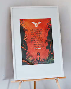 Joshua 1:9 - A1 Samoan: Be Strong & Courageous - Caleb (White)