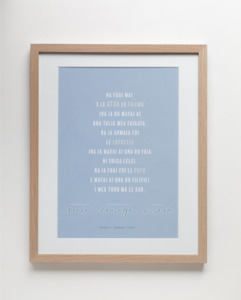 A3 Frames: Prayer Samoan: Peace, Courage, Wisdom - Sani (Natural) A3