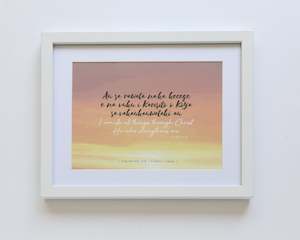 Fijian: Philippians 4:13 - Fijian: I can do all things - Mountains (White) Table Top