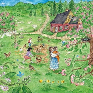 Seasons: EENTJE VAN MARGO ~ RED COTTAGE SPRING SILHOUETTE ~ TOVERLUX