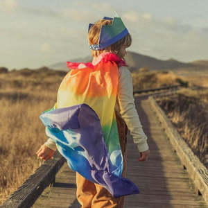 SILK CAPE ~ RAINBOW ~ SARAH'S SILKS