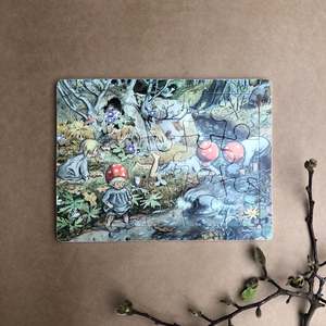 50% OFF - ELSA BESKOW ~  CHILDREN OF THE FOREST WOODEN PUZZLE~