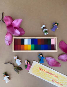 Crayons: STOCKMAR BLOCK OR STICK CRAYONS ~ 24 BOXED SET