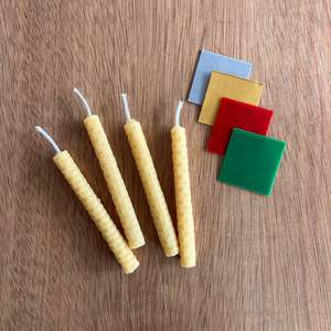 ADVENT ~ BEESWAX CANDLE ROLLING KIT with decorative wax
