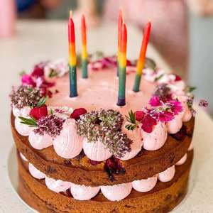 Candles: BIRTHDAY CANDLES ~ RAINBOW