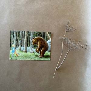 Elsa Beskow: ELSA BESKOW ~ POSTCARD ~ PRINCESS SYLVIE, MEETING THE BEAR