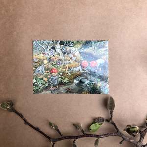 ELSA BESKOW ~ POSTCARD ~ CHILDREN OF THE FOREST, STREAM