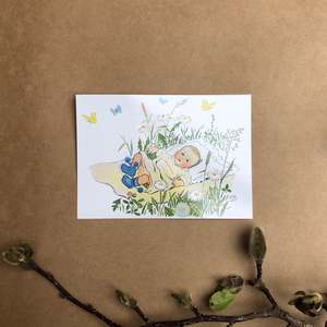 Elsa Beskow: ELSA BESKOW ~ POSTCARD ~ SPRING BABY