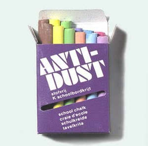 Lyra 1: ANTIDUST BLACKBOARD CHALK ~ BOX OF 12