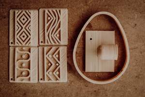 50% OFF - EASTER EGG PLAY BUNDLE ~ ECO STAMP & CUTTER SET ~ KINFOLK PANTRY