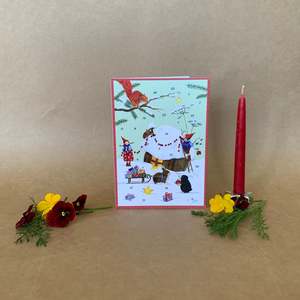 CHRISTMAS WITH PIPPA & PELLE ~ SMALL ADVENT CARD ~ DANIELA DRESCHER