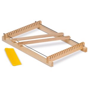 Homeschool: WOODEN WEAVING FRAME / LOOM SMALL (15cm) ~ GLUCKSKAFER