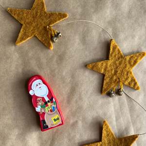 Christmas Decorations: WOODEN SANTA CLAUS / FATHER CHRISTMAS ~ ERZI