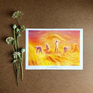 HARVESTING THE GRAIN PRINT ~ DAVID NEWBATT