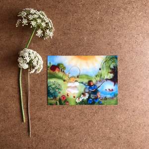 Wynstone Press: CHILDREN AT PLAY POSTCARD ~ FRANZISKA SERTORI-KOPP