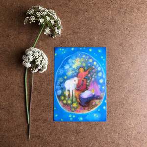 DREAMING OF A LAMB POSTCARD ~ ANGELA KOCONDA