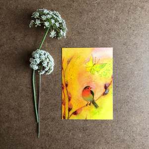 FIRST SPRING GREETING POSTCARD ~ ANGELA KOCONDA