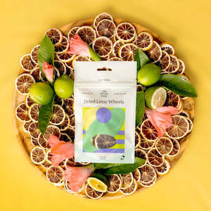 Fling Dried Lime Wheels Cocktail Garnish