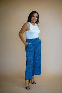 Luana: LUANA GAUCHO PANT BLUE- TP120