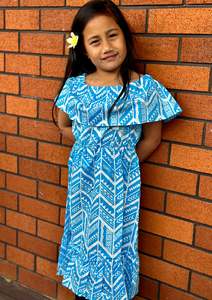 Girls Collection: SIALEI GIRL'S TALULA TUALA DRESS-LG1648