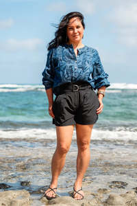Tops: DENIM SAFUNE LADIES TOP TT135SH
