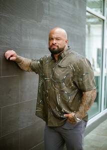 Mens Short Sleeve Shirt: SWORDFISH MEN'S 4WAY STRETCH SHIRT TS4WS019