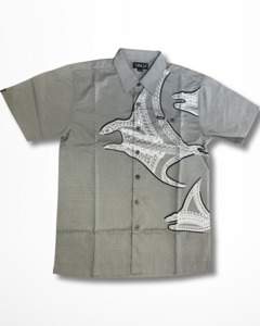 Mens Short Sleeve Shirt: TANOA MENS SHIRTS SS2475 GREY
