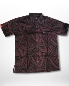 Mens Short Sleeve Shirt: TANOA MENS SHIRTS SS2623 COFFEE