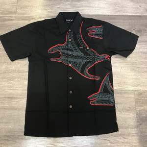 TANOA MENS SHIRTS SS2475 BLACK