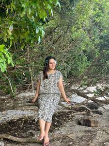 VAILOA MIDI DRESS TD138 BLACK
