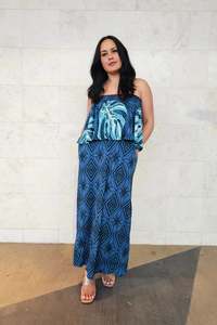 Le Lagi Collection: LE LAGI HOLOKU DRESS-TD158 BLUE