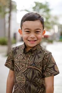 Kehaulani Collection: KEHAULANI BOY'S 4WAY STRETCH SHIRT B4WS012
