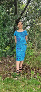 SIALEI LADIES STRETCH DRESS-LD3116 TROPICAL