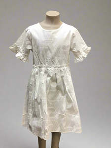 SIALEI GIRL'S DRESS-LG1580 WHITE