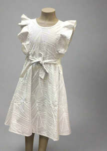 GIRL'S FAY DRESS LG1646 ROSA WHITE