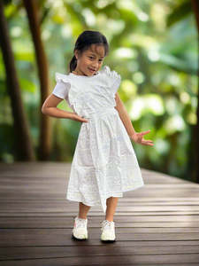 GIRL'S VAILILI DRESS FAY STYLE - LG1649 WHITE