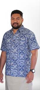 TANOA MENS SHIRT- SS2554 NAVY