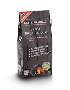Lotus Grill Accessories: Lump Charcoal - Natural Beechwood 1 kg Bag