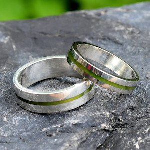 Products: Rua Hiriwa – Silver and pounamu ring